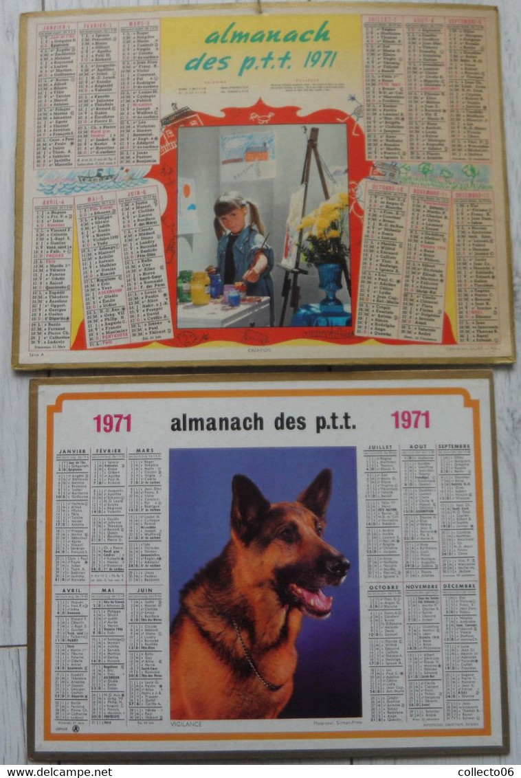 Lot Calendriers 1971 Nantes Loire Atlantique - Grand Format : 1971-80