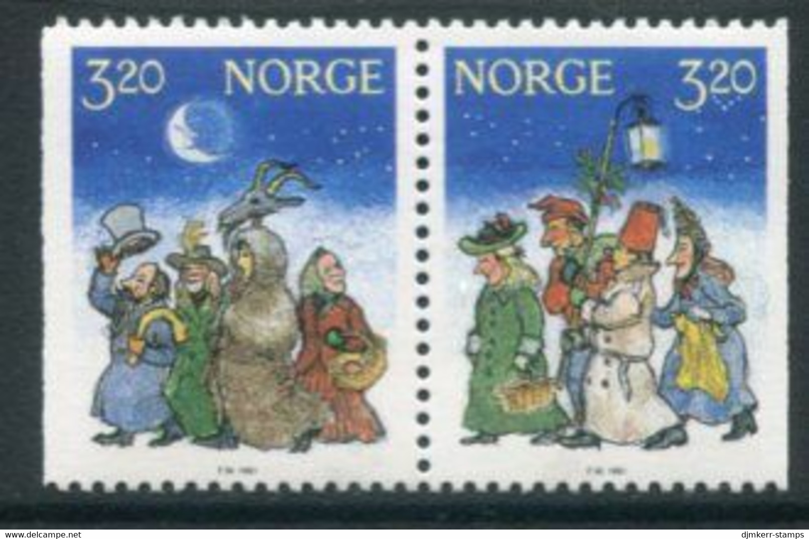 NORWAY 1991 Christmas MNH / **.   Michel 1082-83 - Unused Stamps