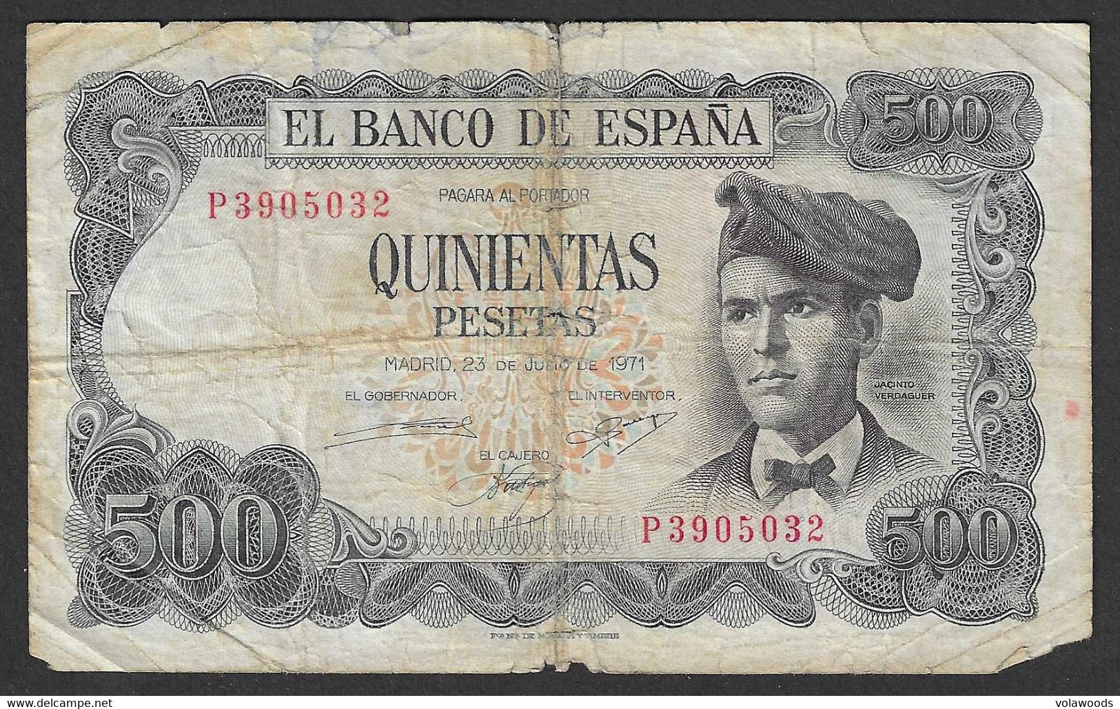 Spagna - Banconota Circolata Da 500 Pesetas P-153a.2 - 1971 #19 - 500 Peseten