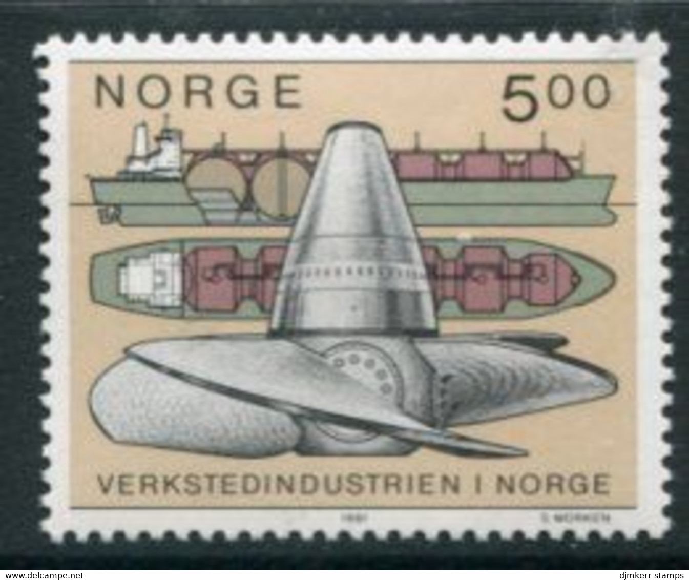 NORWAY 1991 Machining Industry MNH / **.   Michel 1061 - Unused Stamps