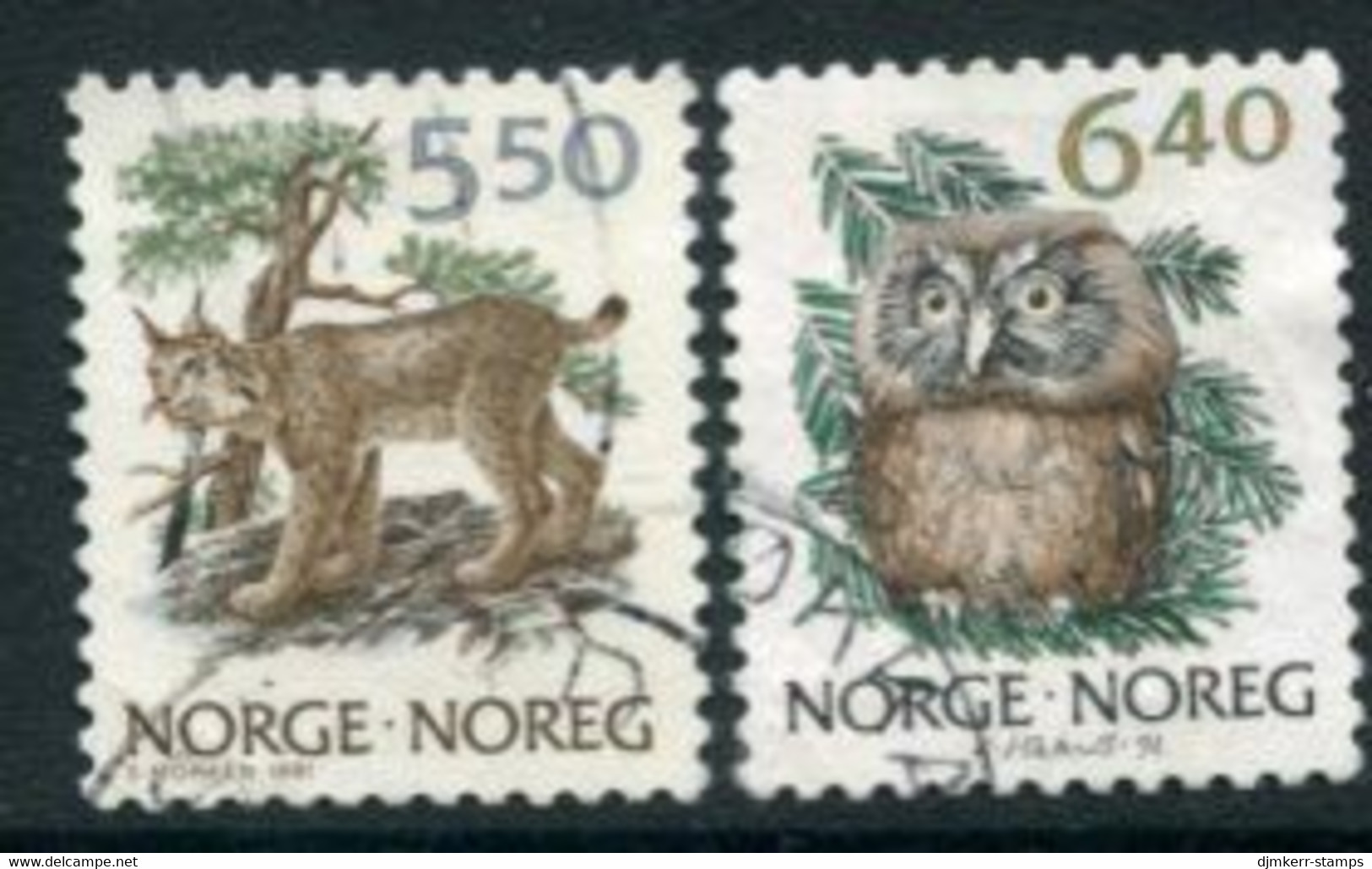 NORWAY 1991 Definitive: Fauna Used.   Michel 1059-60 - Gebruikt