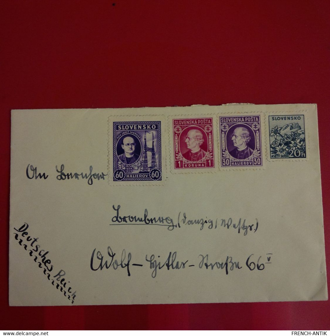 LETTRE SLOVENSKO POUR ALLEMAGNE - Lettres & Documents