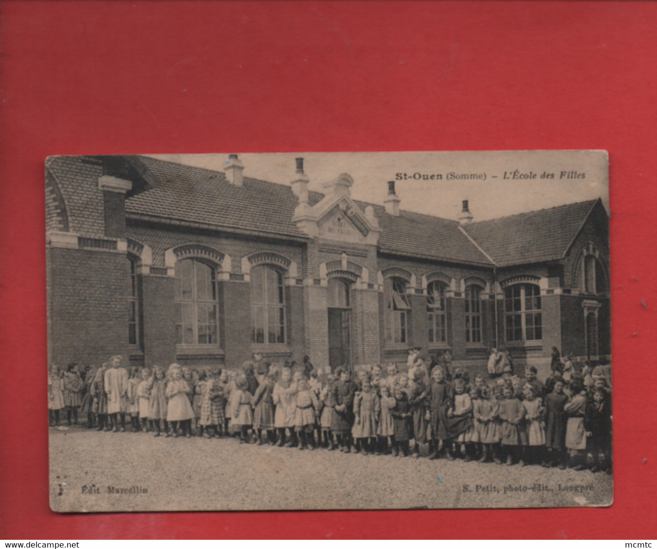 CPA  Abîmée -  St Ouen -(Somme) - L'école Des Filles - Saint Ouen