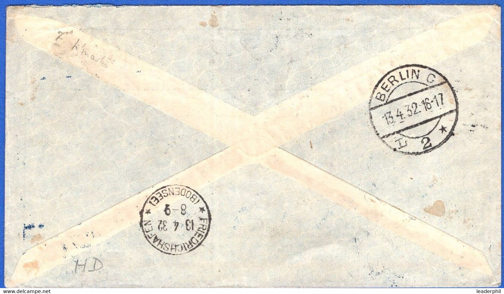 ZEPPELIN BRAZIL 1932 COVER TO GLASGOW, SCOTLAND, VERY FINE - Verzamelingen & Reeksen