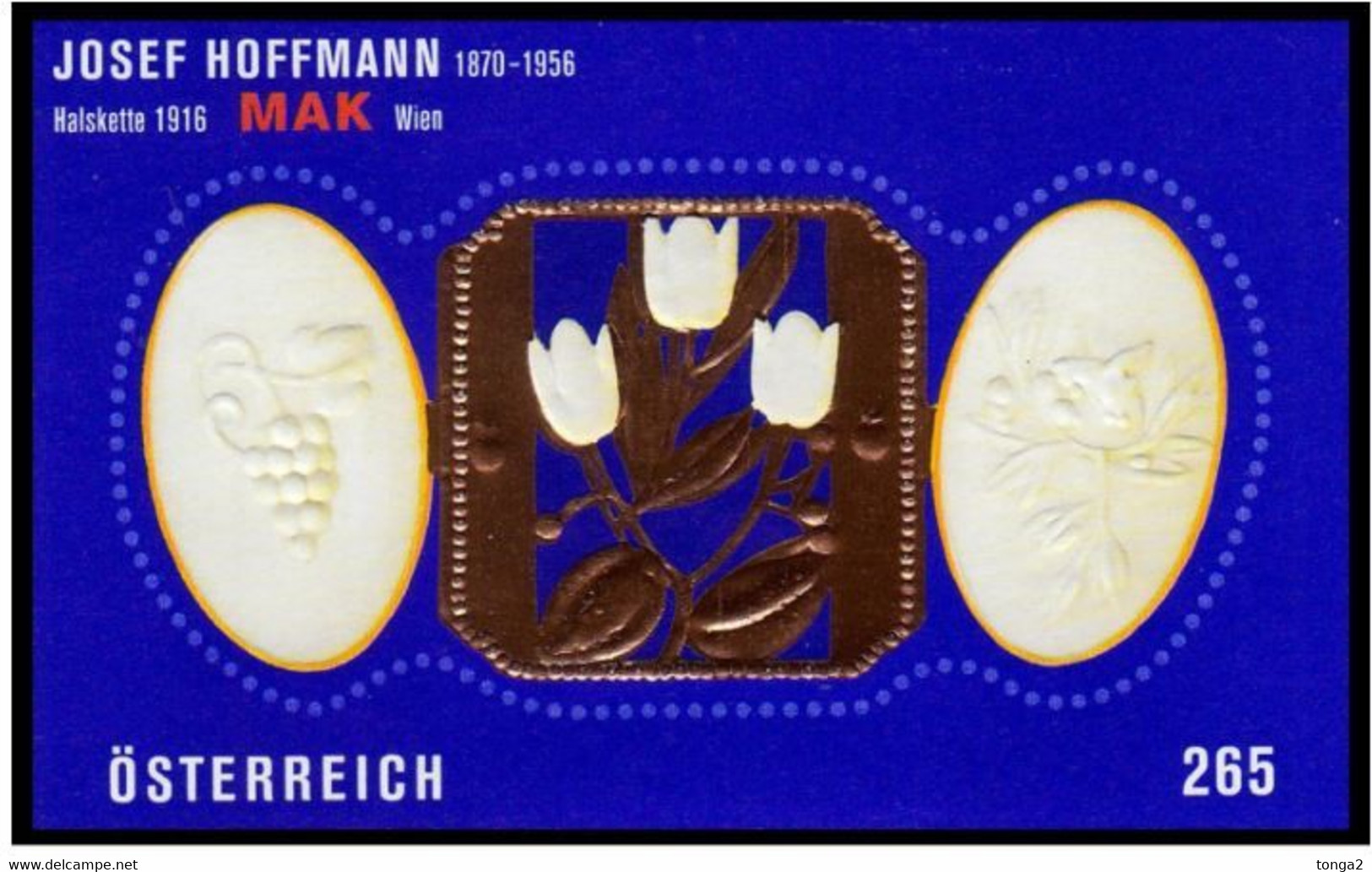 Austria 2007 Hoffmann Stamp With 22 Carat Gold Affixed - Unusual - Holograms