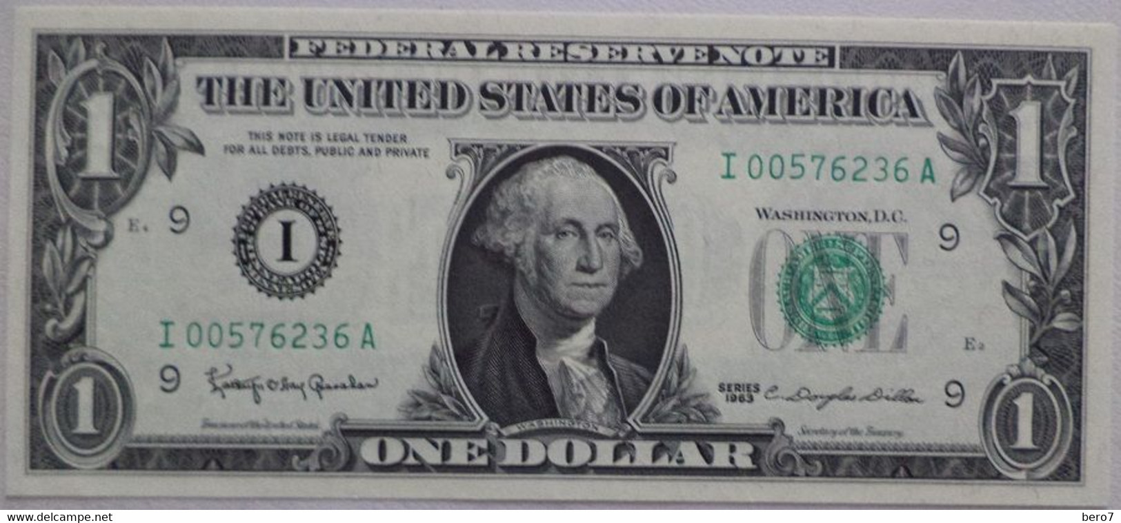 USA - United States Of America - 1 Dollar Bill  1963 "I" Minneapolis -  UNC - Biljetten Van De  Federal Reserve (1928-...)