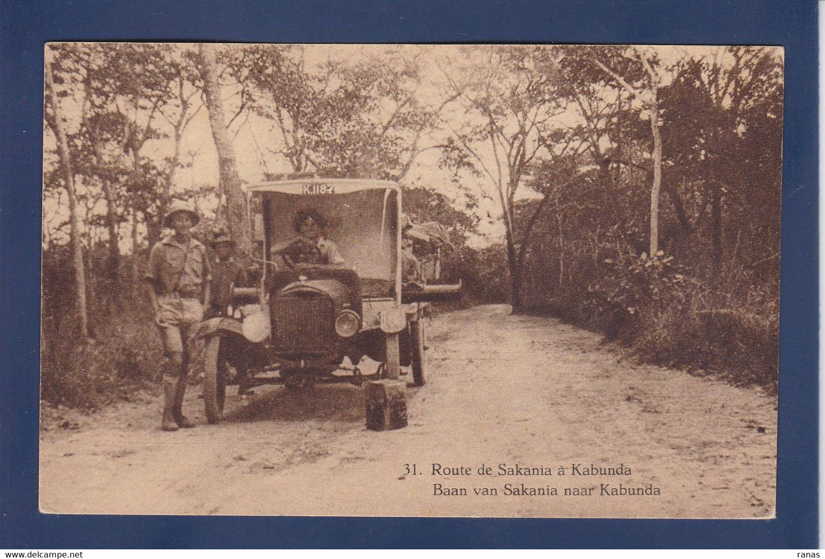 CPA Congo Belge Sakania Kabunda Voiture Automobile Timbré Non Circulé = Entier Postal - Belgian Congo