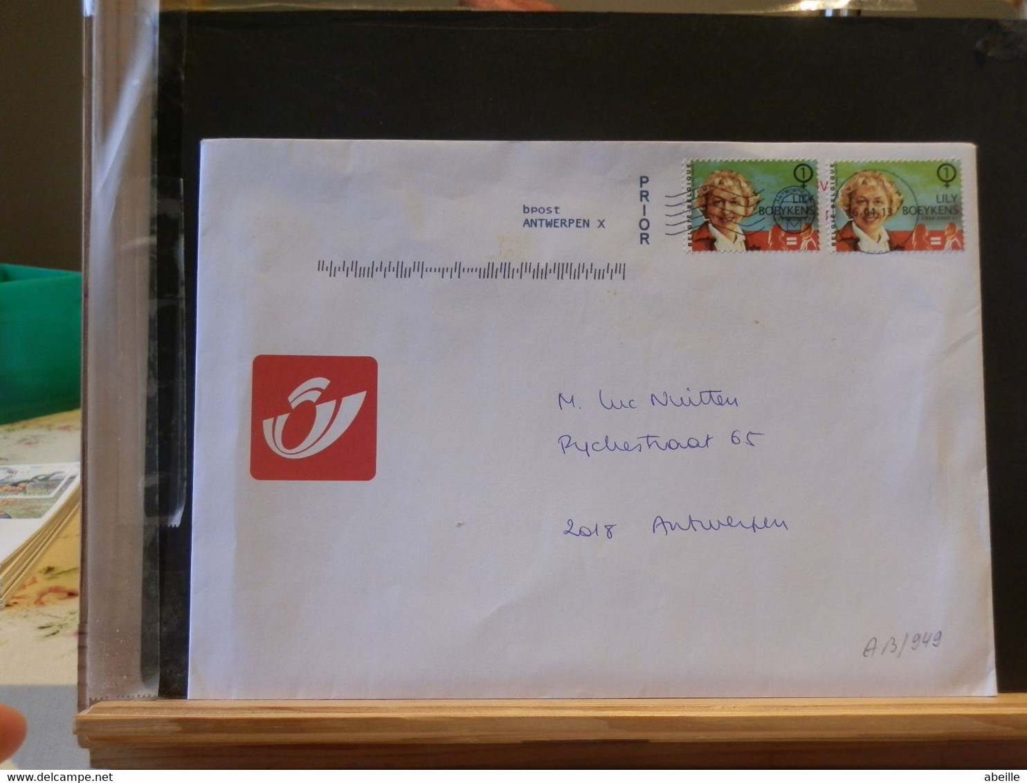 A13/950 LETTRE BELG. 2013 - Lettres & Documents