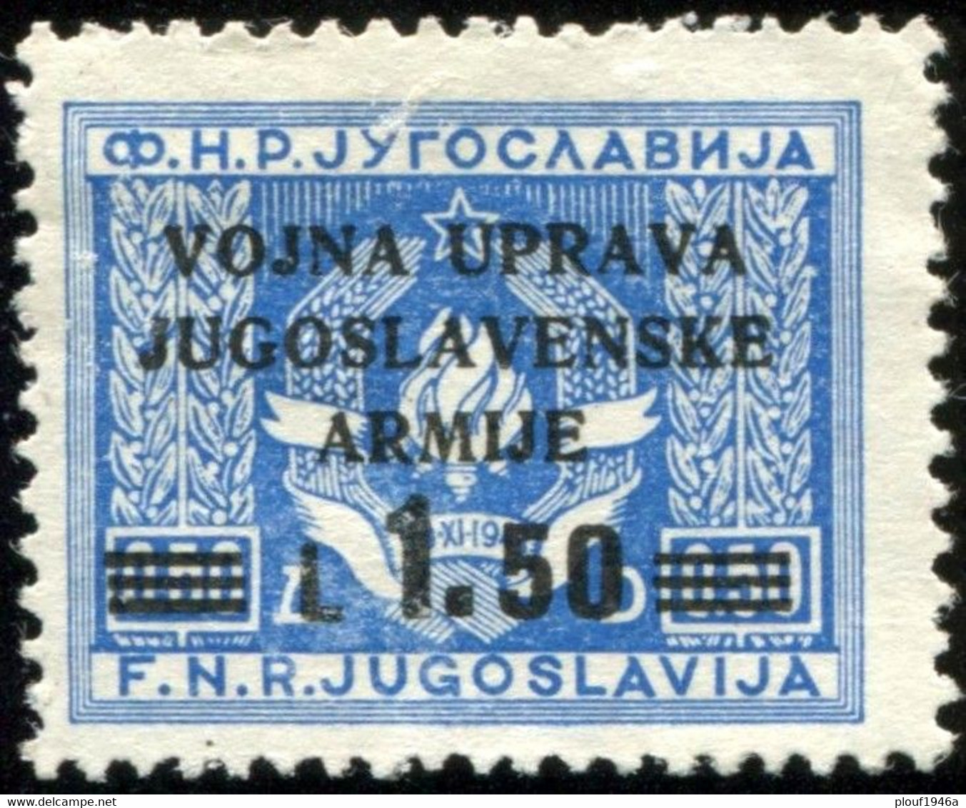 Pays : 251,41 (Italie : Occupation Yougoslave (Istrie & Côte Slovène)  Yvert Et Tellier N° : S 1 (*) - Yugoslavian Occ.: Slovenian Shore