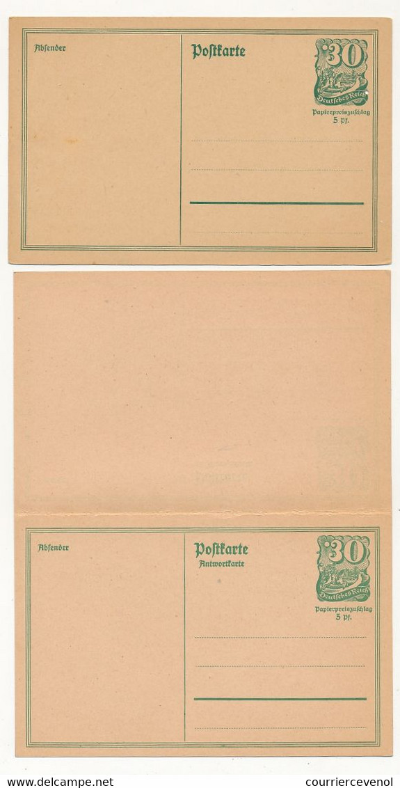 ALLEMAGNE - 18 Entiers Postaux : 5 Cartes Doubles / 8 Simples - Neuves Et TTB - Other & Unclassified