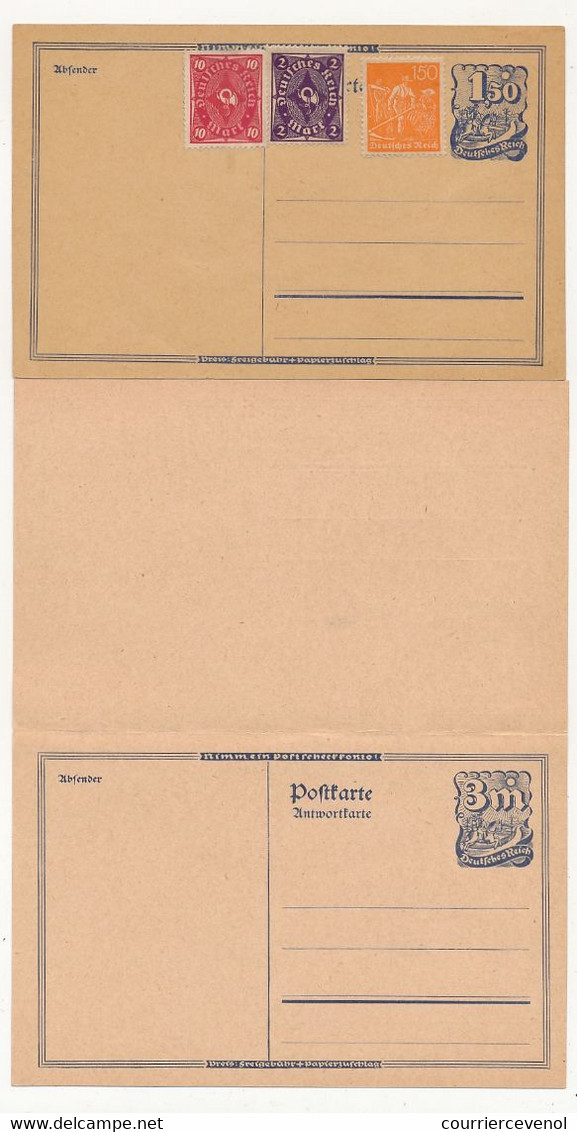 ALLEMAGNE - 18 Entiers Postaux : 5 Cartes Doubles / 8 Simples - Neuves Et TTB - Other & Unclassified