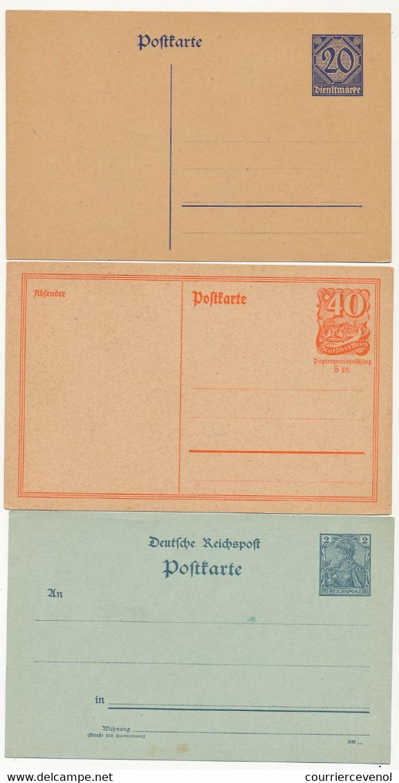 ALLEMAGNE - 18 Entiers Postaux : 5 Cartes Doubles / 8 Simples - Neuves Et TTB - Other & Unclassified