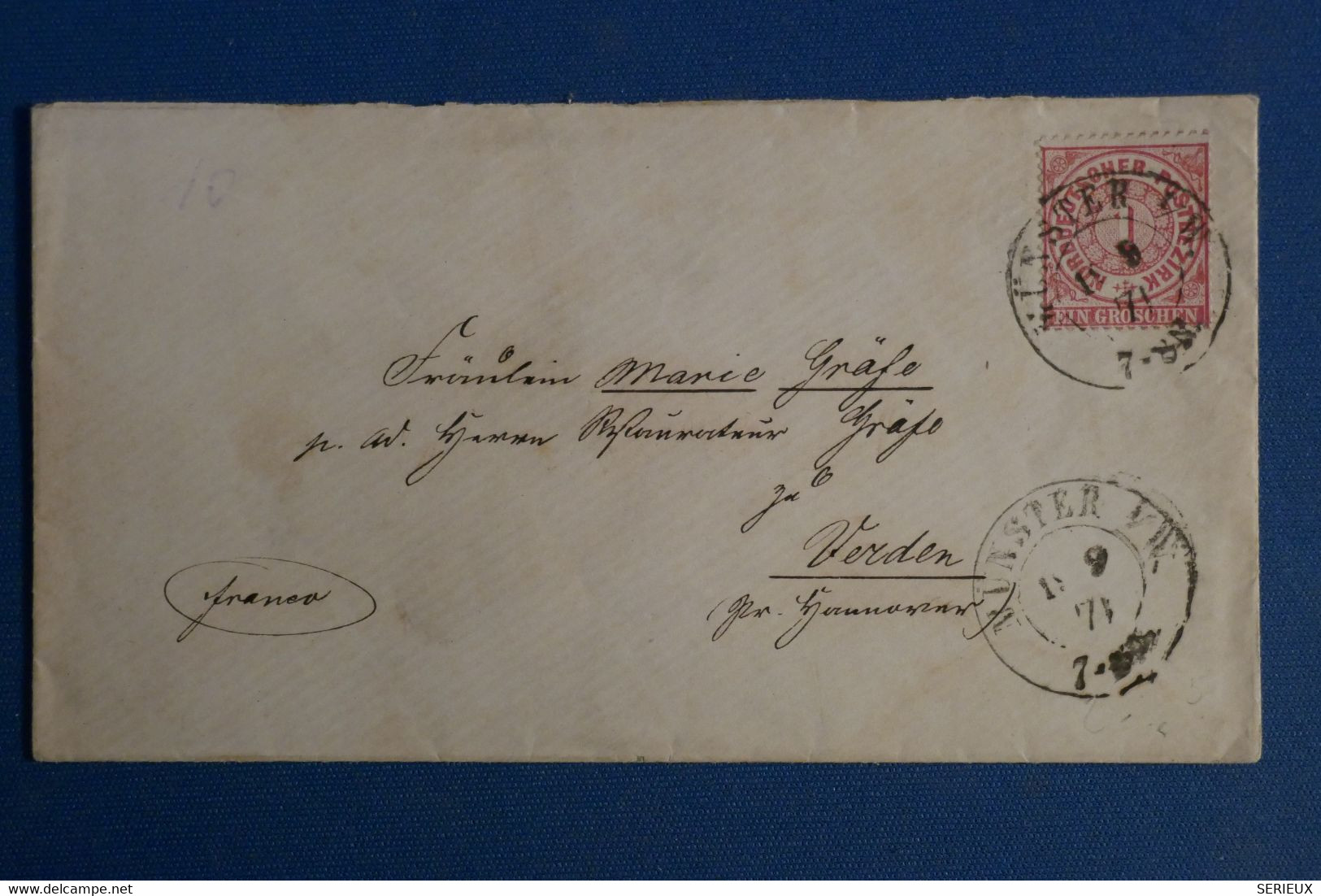 AR17 ALLEMAGNE CONFEDERATION NORD   BELLE   LETTRE 1871  +A VOIR  +AFFRANCH. INTERESSANT - Covers & Documents