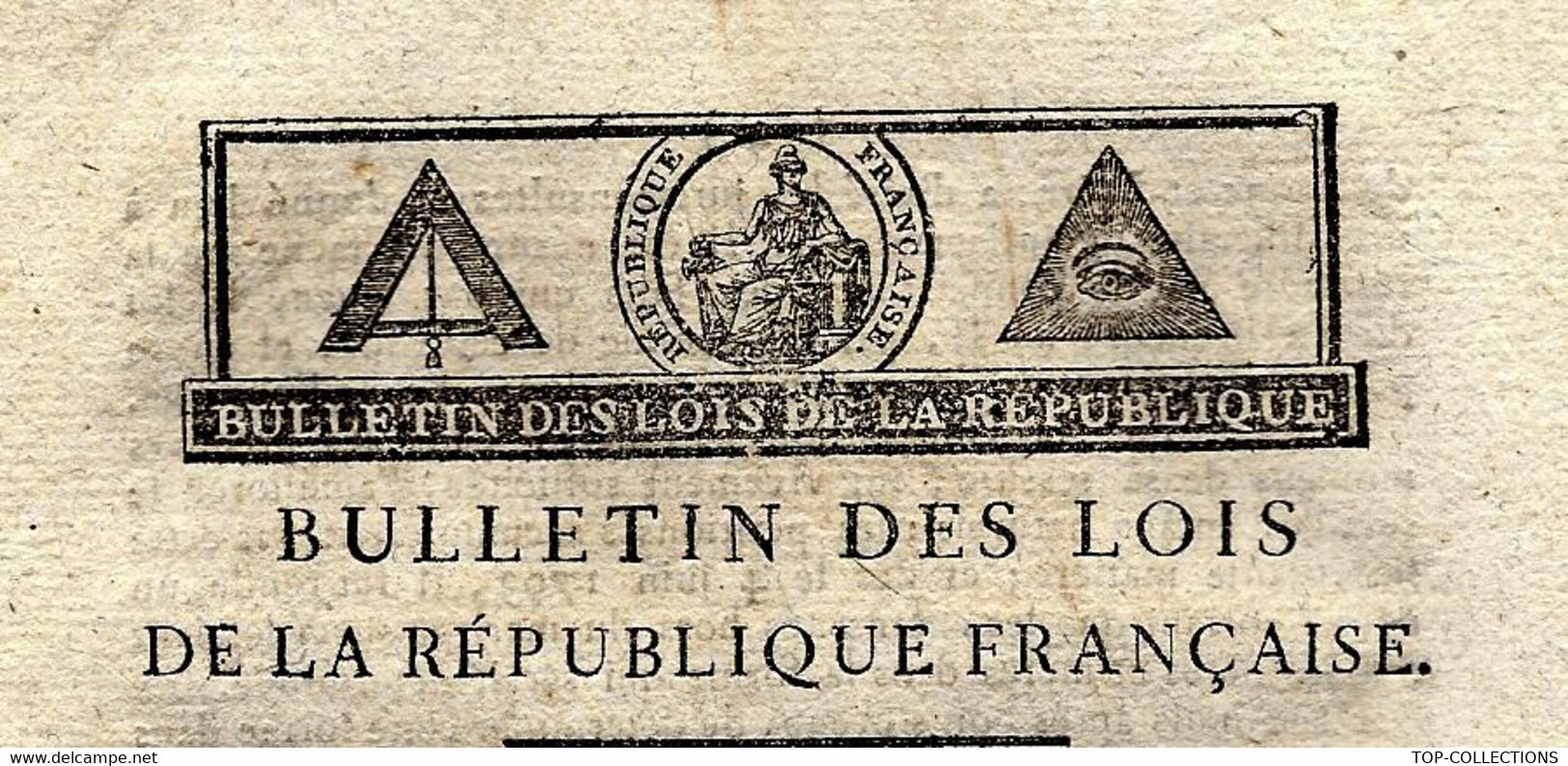 1797  LOI DE LA REPUBLIQUE FRANCAISE Avec Sign. M. DE LA JUSTICE « Merlin » AN IV N° 112 16 PAGES Imprimé à  PARIS - Wetten & Decreten