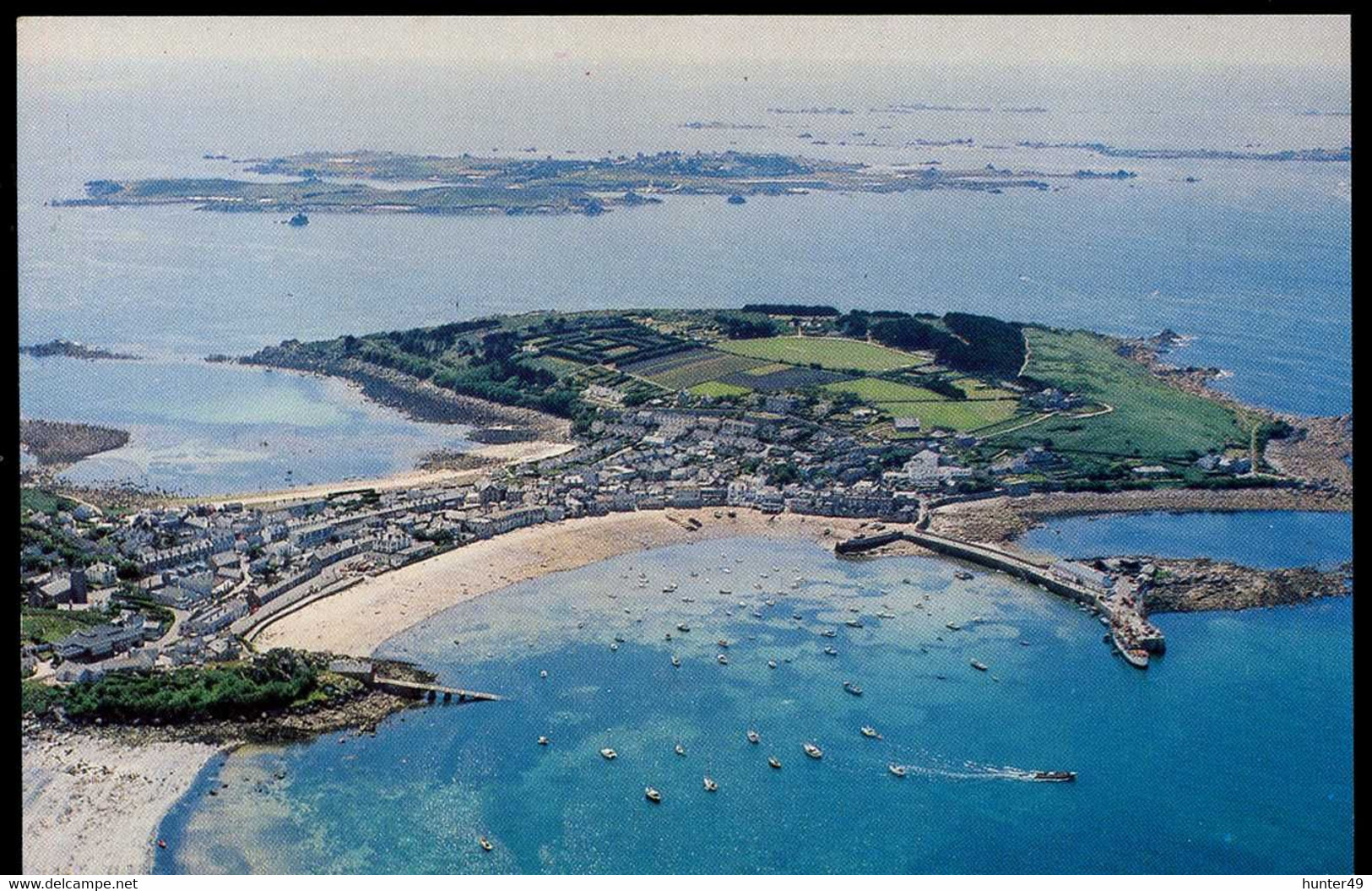 Scilly St Mary's Hugh Town & The Harbour By Courtesy Brymon Airways Gibson - Scilly Isles