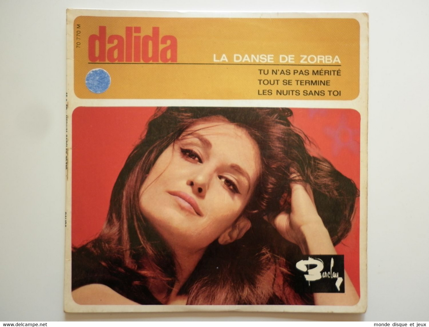 Dalida 45Tours EP Vinyle La Danse De Zorba - 45 T - Maxi-Single