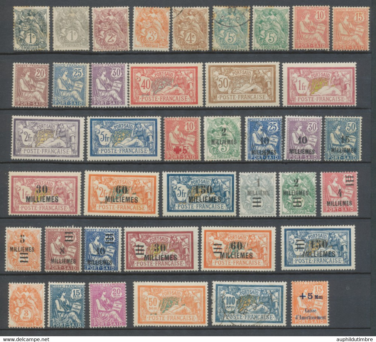 Colonie Fse Beau Lot De Timbres De Port Said Entre N°20 Et 86. Neuf */obl H2672 - Unused Stamps