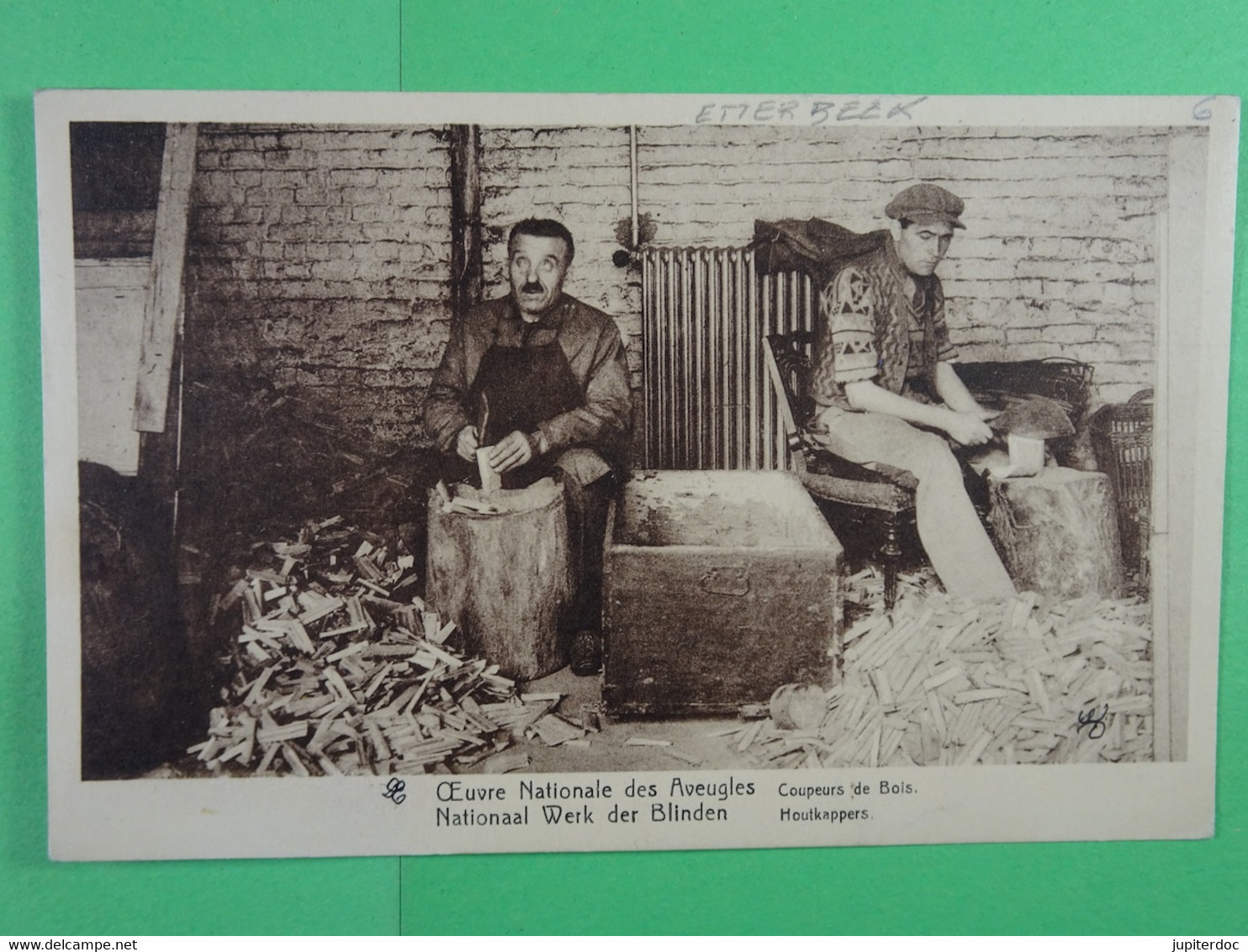 Bruxelles Oeuvre Nationale Des Aveugles Coupeurs De Bois - Santé, Hôpitaux