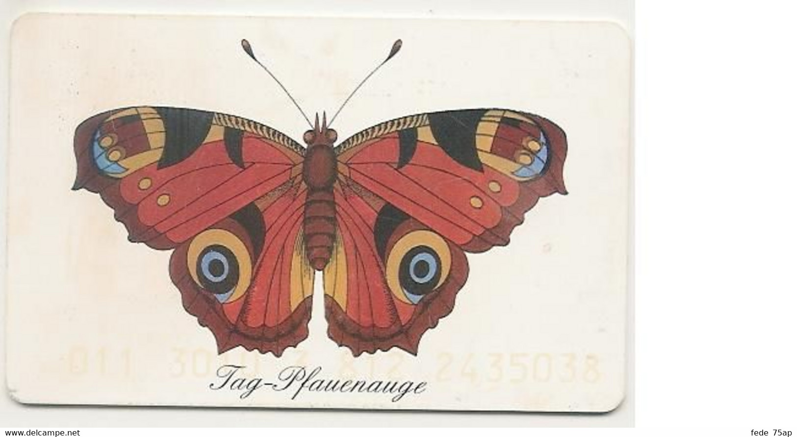 TELEFONKARTE - GERMANIA - GERMANY Tagpfauenauge - Butterflies