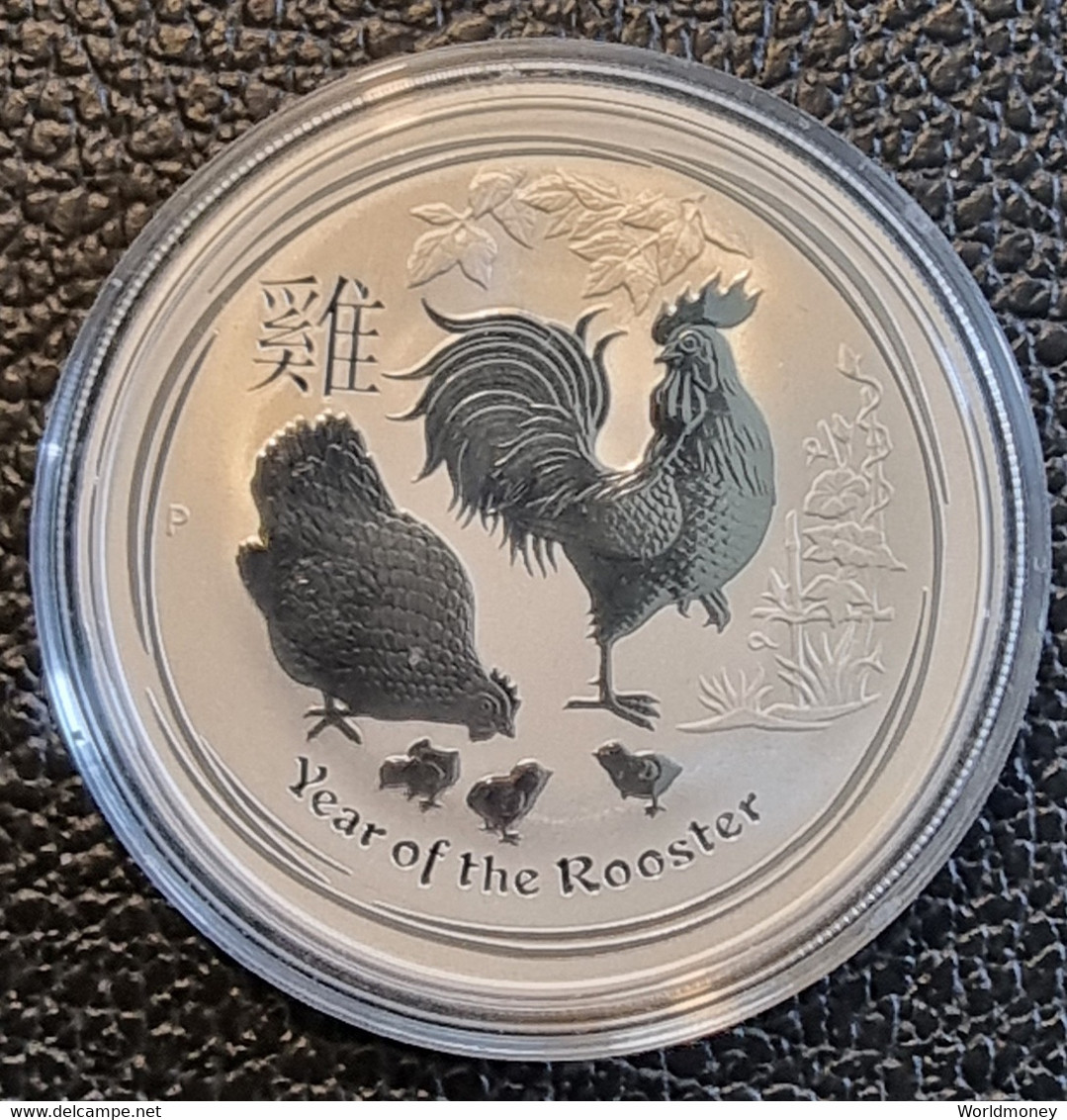 Australia 1 Dollar 2017  "Year Of The Rooster" - Sammlungen