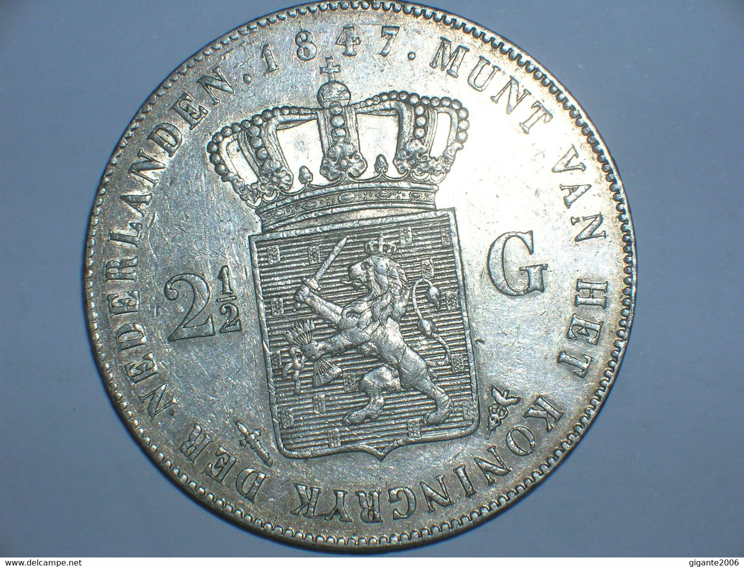 HOLANDA  2-1/2 Gulden 1847 (8) - 1840-1849: Willem II.