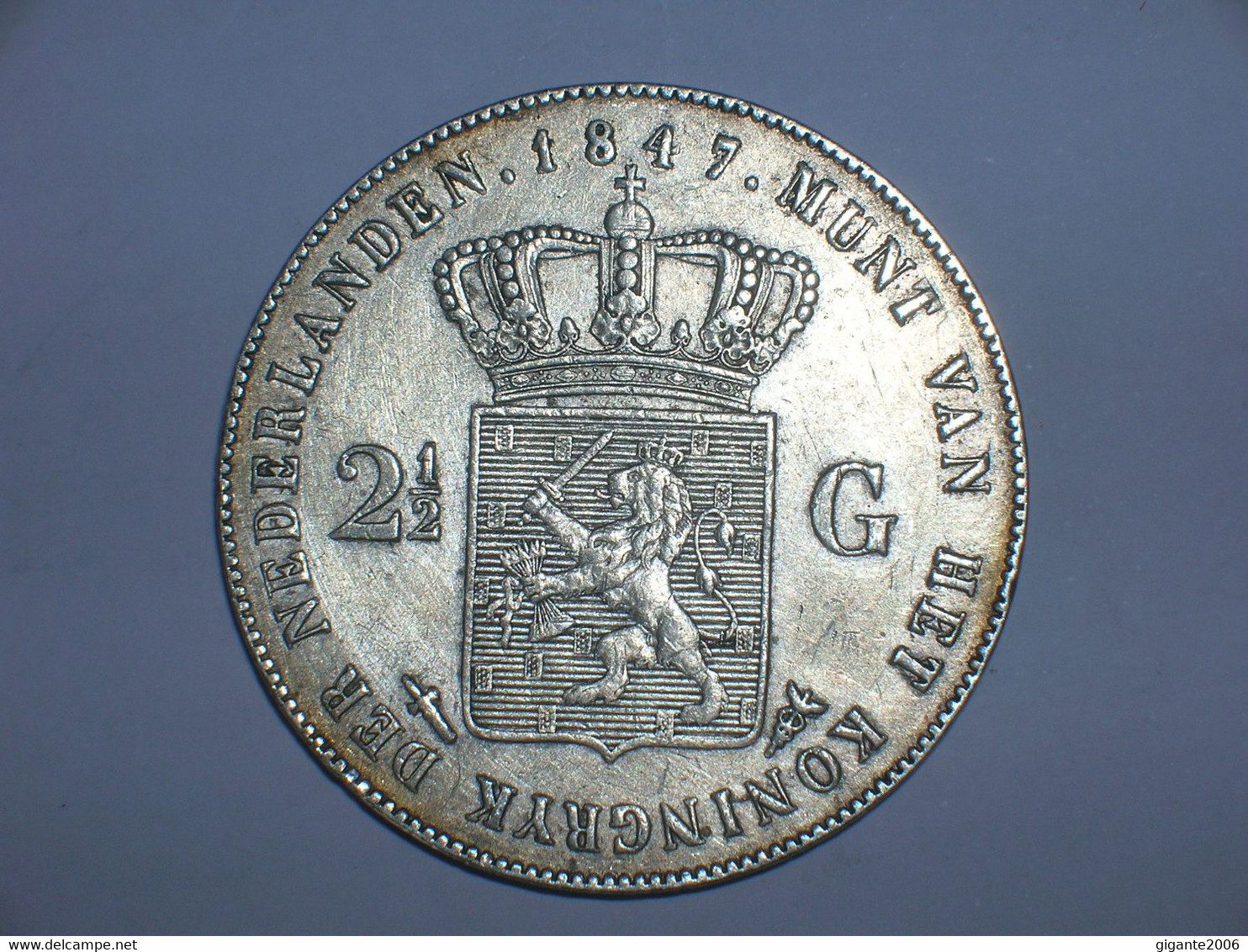 HOLANDA  2-1/2 Gulden 1847 (9) - 1840-1849: Willem II.