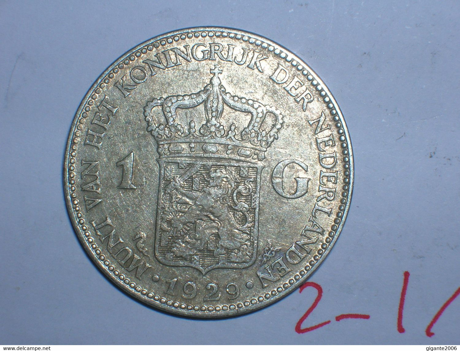 HOLANDA  1 Gulden 1929 (21) - 1 Gulden