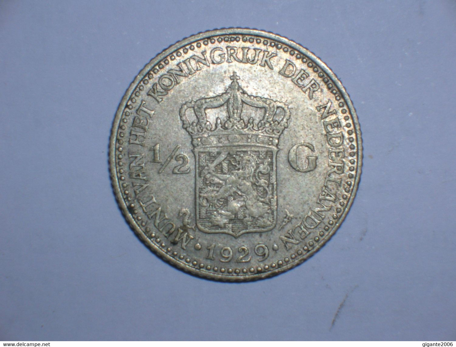 HOLANDA  1/2 Gulden 1929 (31) - 1/2 Gulden