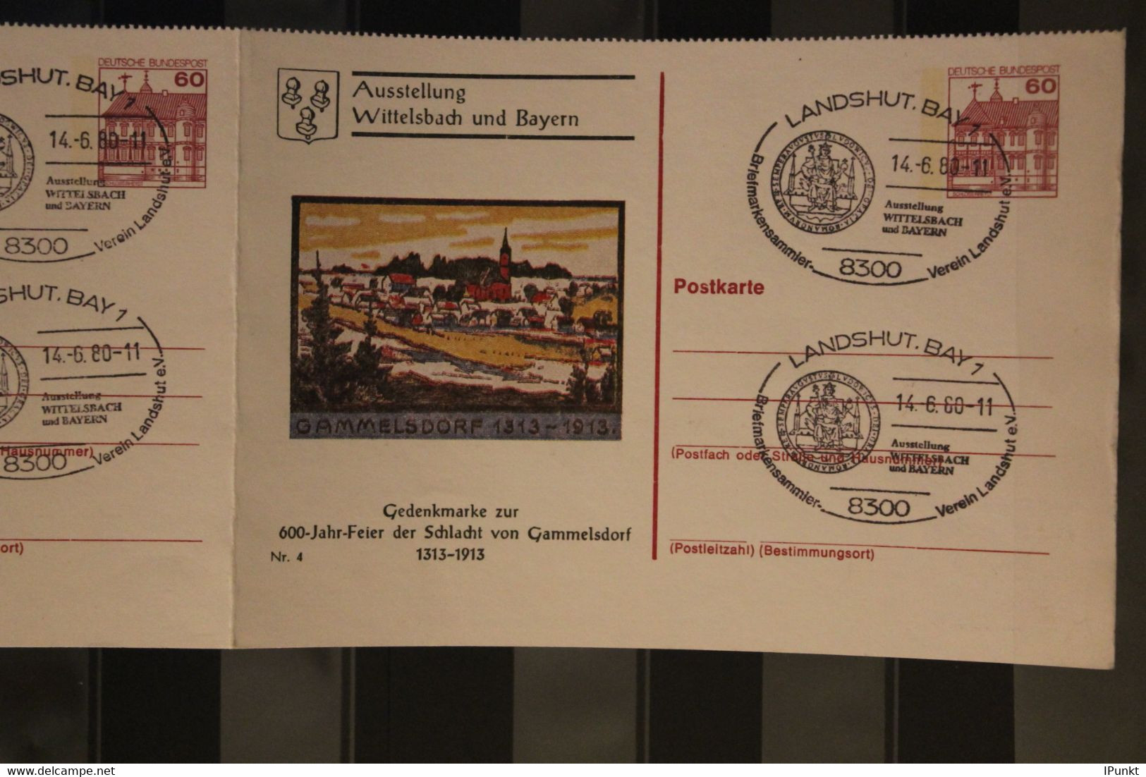 Deutschland 1980, Ausstellung Wittelsbach Und Bayern; Sonderstempel Landshut - Postales Privados - Usados