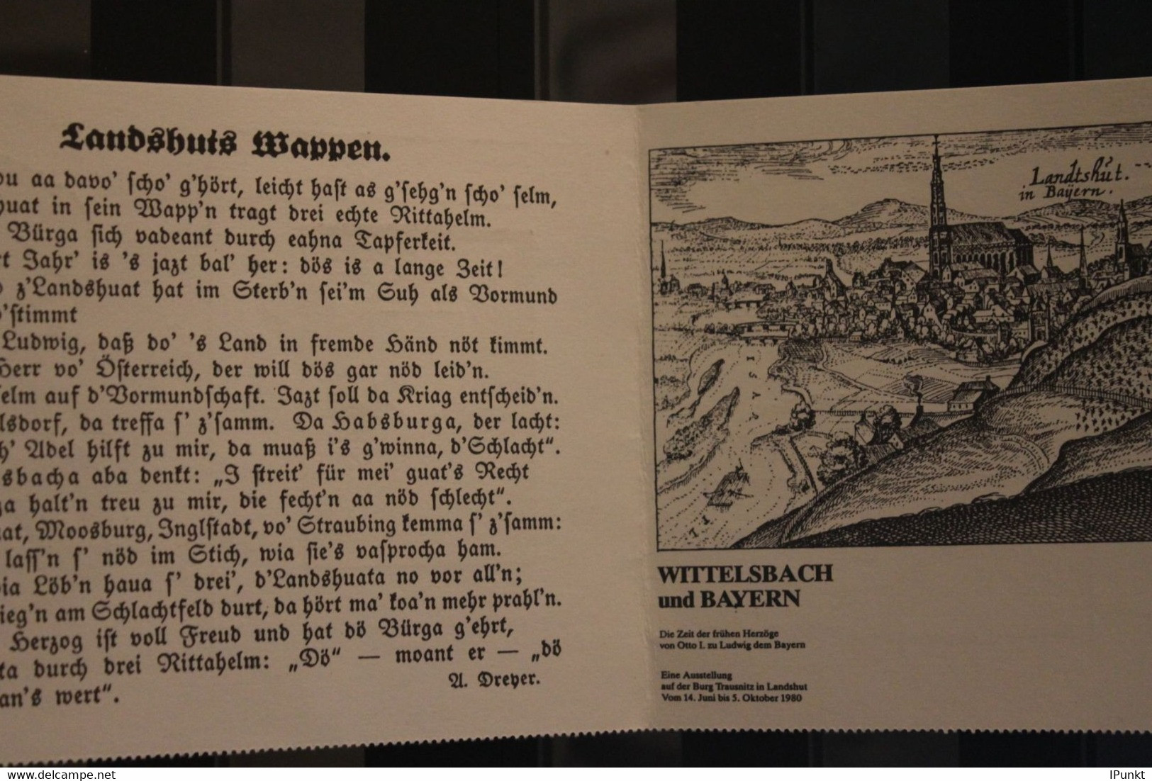 Deutschland 1980, Ausstellung Wittelsbach Und Bayern; Sonderstempel Landshut - Privatpostkarten - Gebraucht