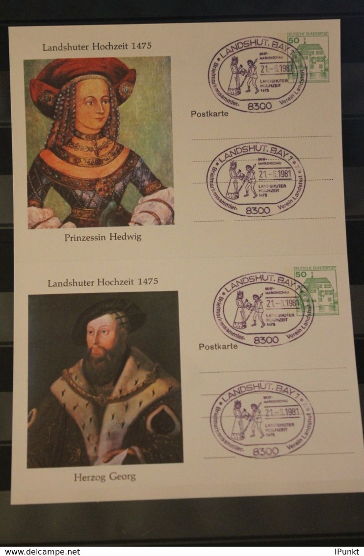 Deutschland 1981, Landshuter Hochzeit 1475; Sonderstempel Landshut - Cartes Postales Privées - Oblitérées