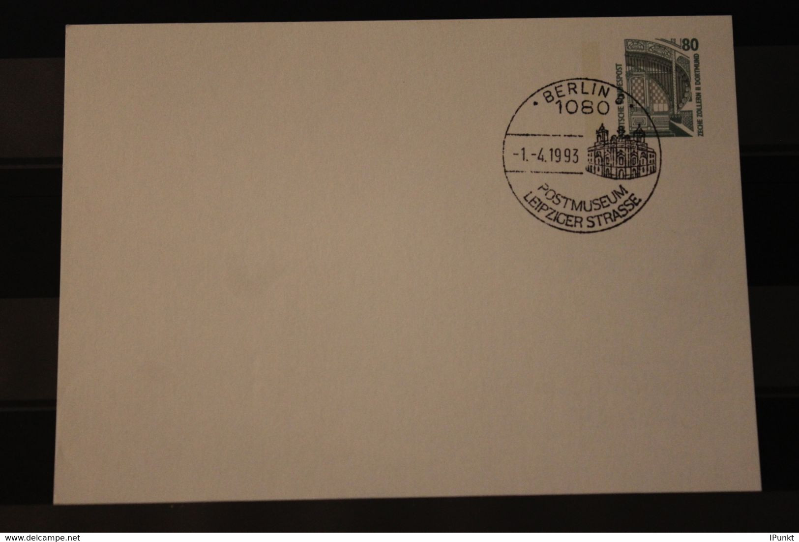 Deutschland 1993; Wertstempel Sehenswürdigkeiten 80 Pf., Postmuseum Sonderstempel - Cartes Postales Privées - Oblitérées