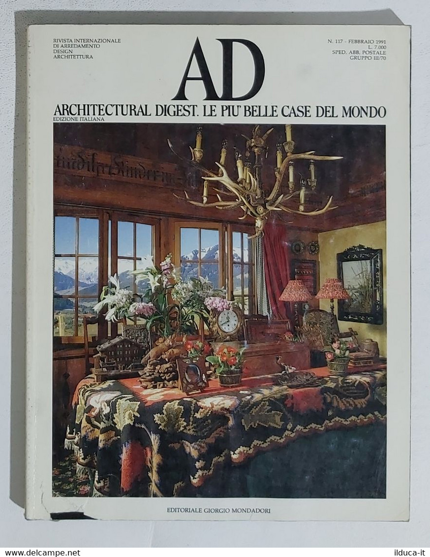 I103290 AD Architectural Digest- A. XI N. 117 1991 - Arte, Design, Decorazione