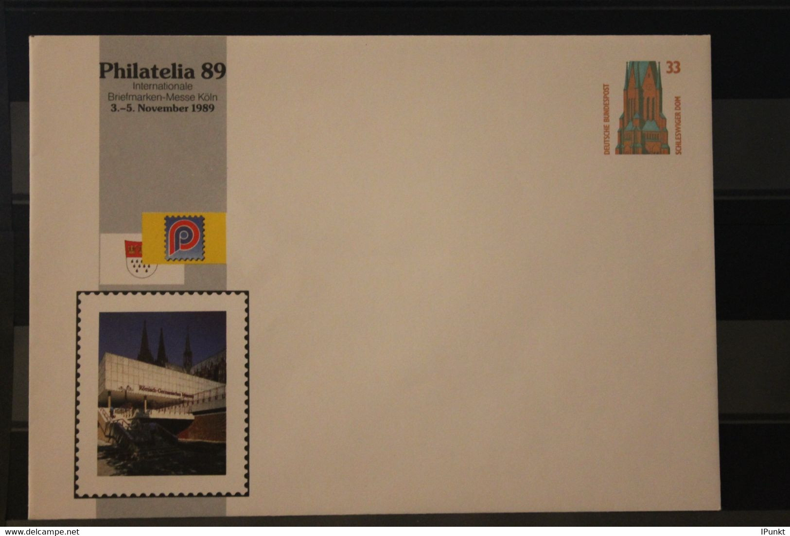 Deutschland 1989; Wertstempel Sehenswürdigkeiten 33 Pf., PU 314/18; Philatelia 89 Köln - Private Covers - Mint