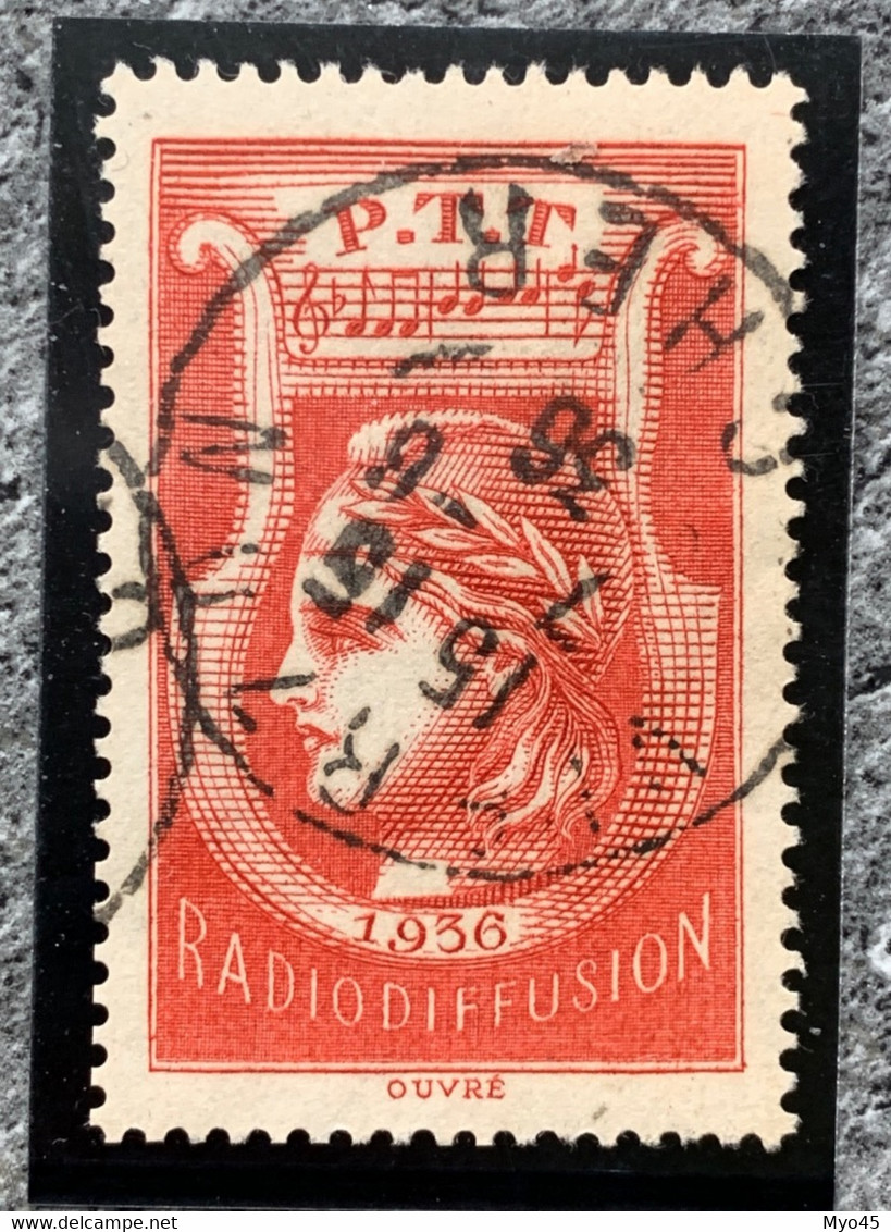 FRANCE Radiodiffusion 1935-1937 Rouge N°2 PTT Fiscaux - France Radiodiffusion