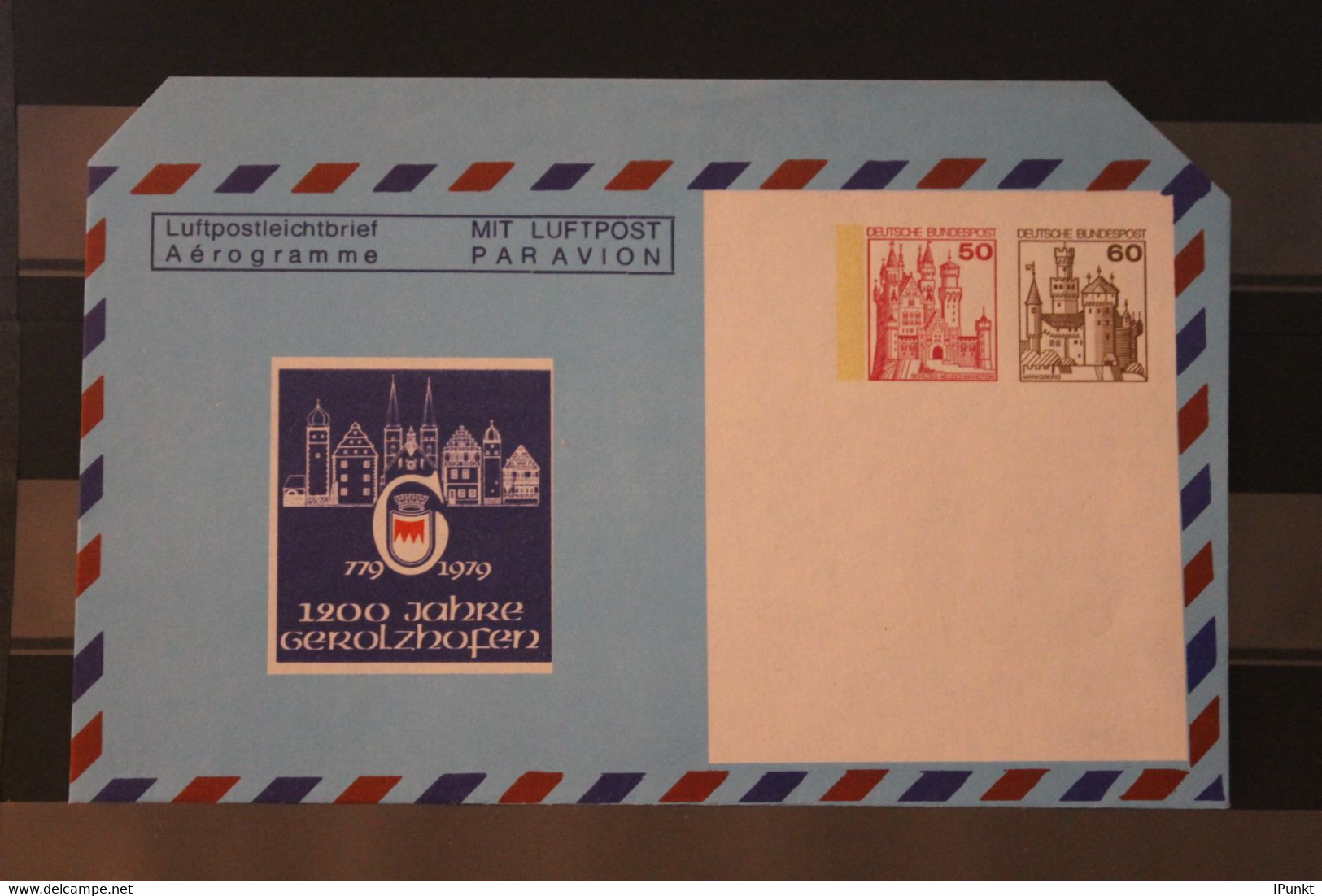 Deutschland 1979; Aerogramm: 1200 Jahre Gerolzhofen; PF 31/2 - Private Covers - Mint