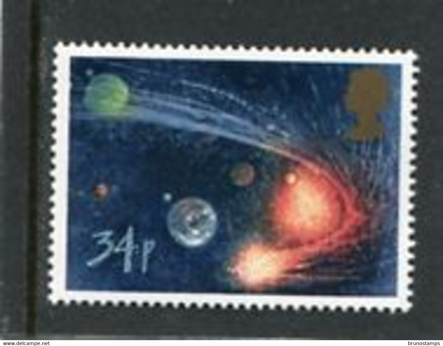 GREAT BRITAIN - 1986  34p  HALLEY  COMET  MINT NH - Unclassified