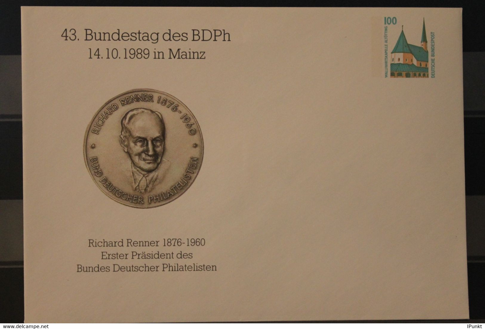 Deutschland 1989; 43. Bundestag Des BDPh Mainz - Private Covers - Mint