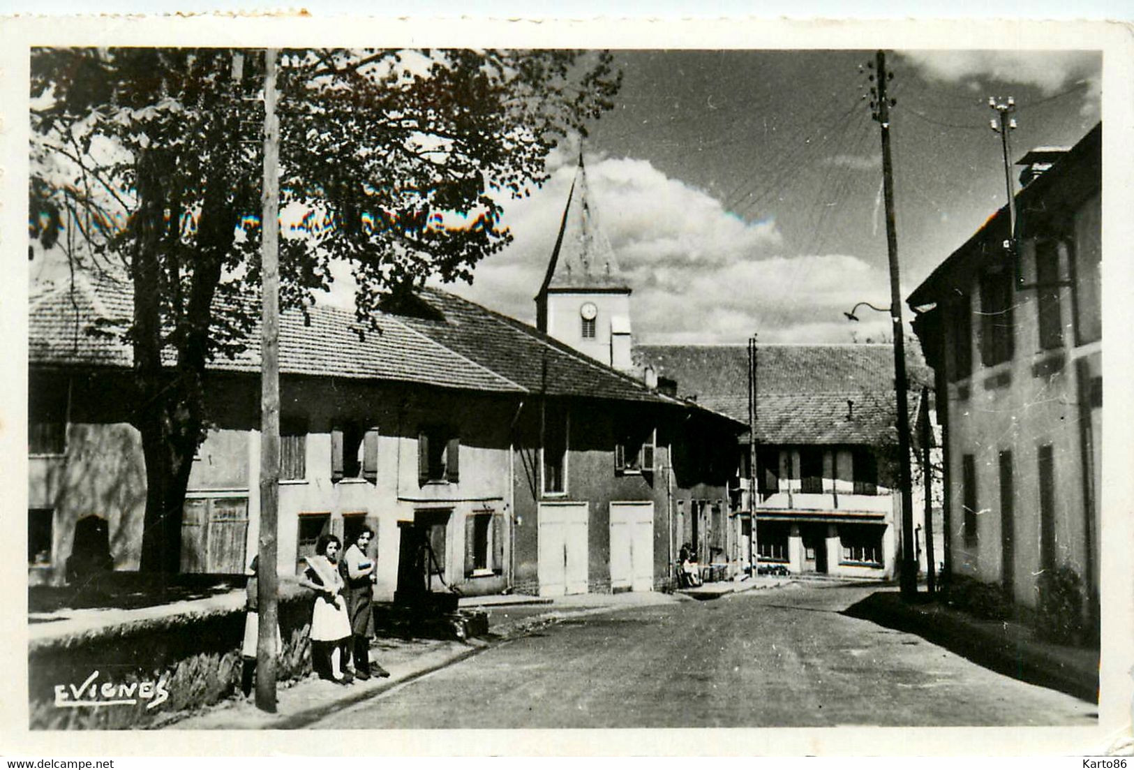 Castets Des Landes * La Rue De L'église Du Village - Castets