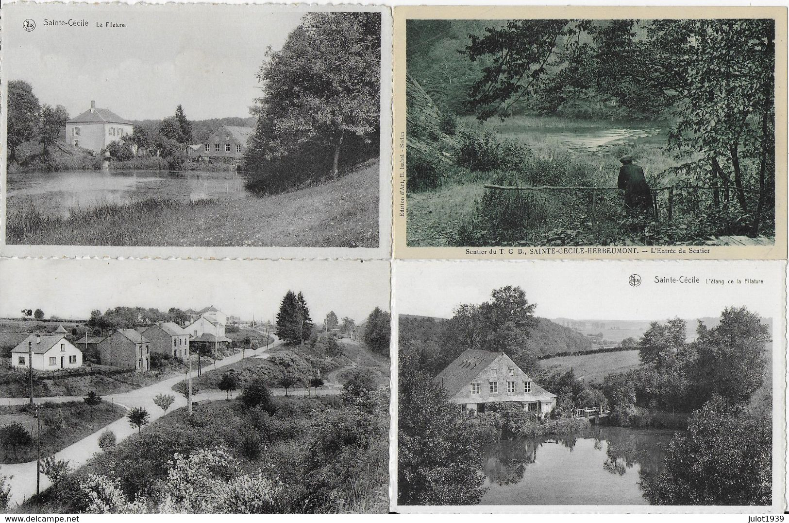 CADEAU !    SAINTE - CECILE ..-- 4 Cartes Non écrites ANCIENNES . - Florenville