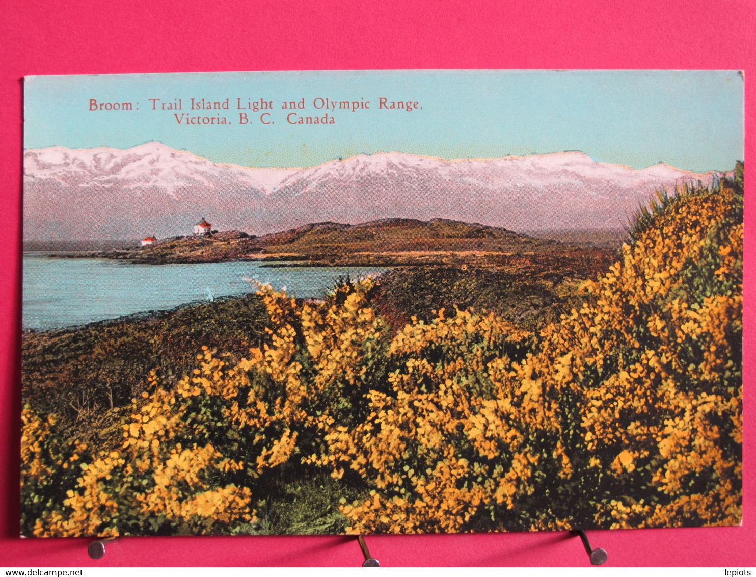 Visuel Très Peu Courant - Canada - Broom : Trail Island Light  And Olympic Range - Victoria - (phare) - R/verso - Victoria
