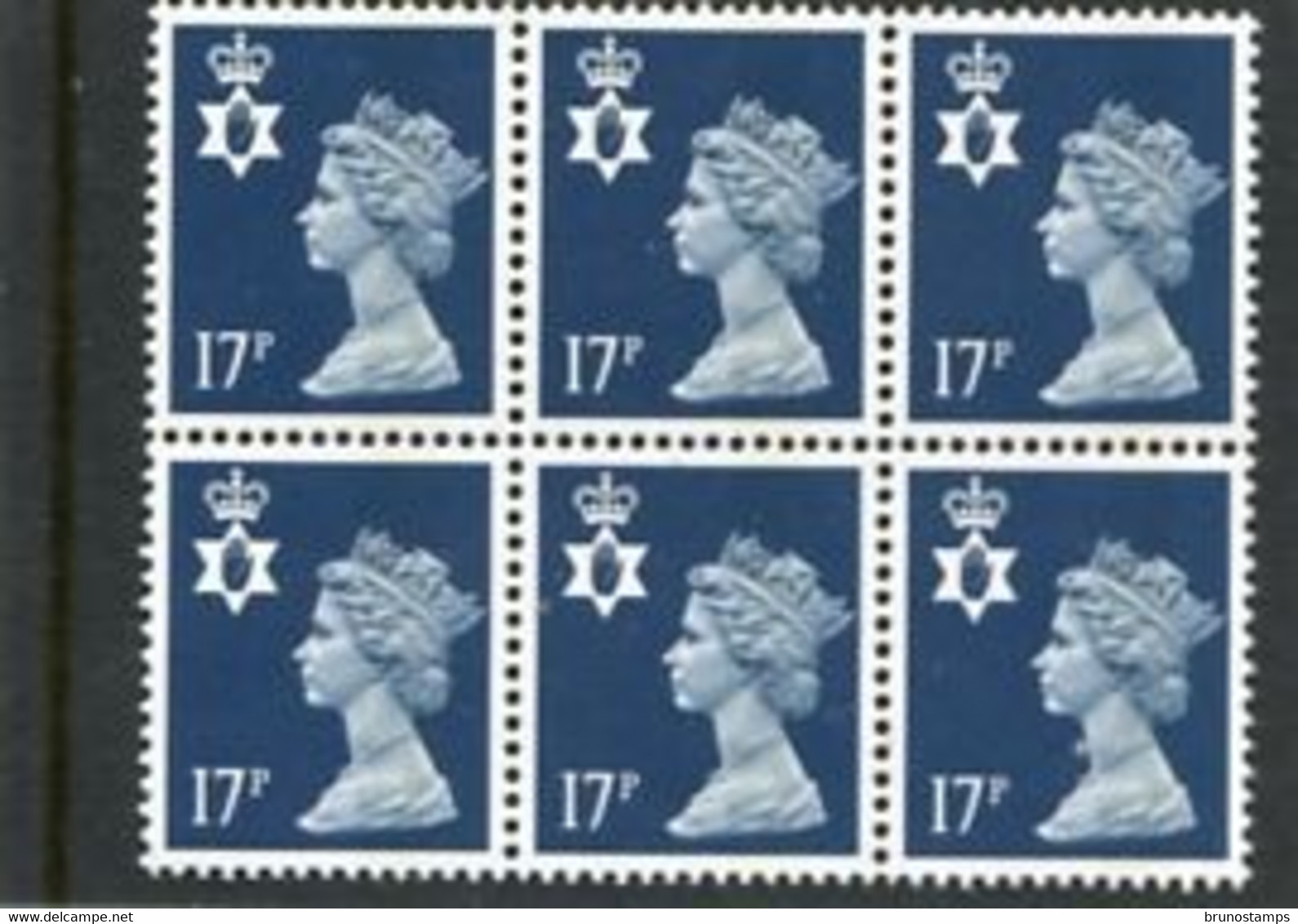 GREAT BRITAIN - 1990  NORTHERN IRELAND  17p   BLOCK OF 6  MINT NH  SG NI44 - Sin Clasificación