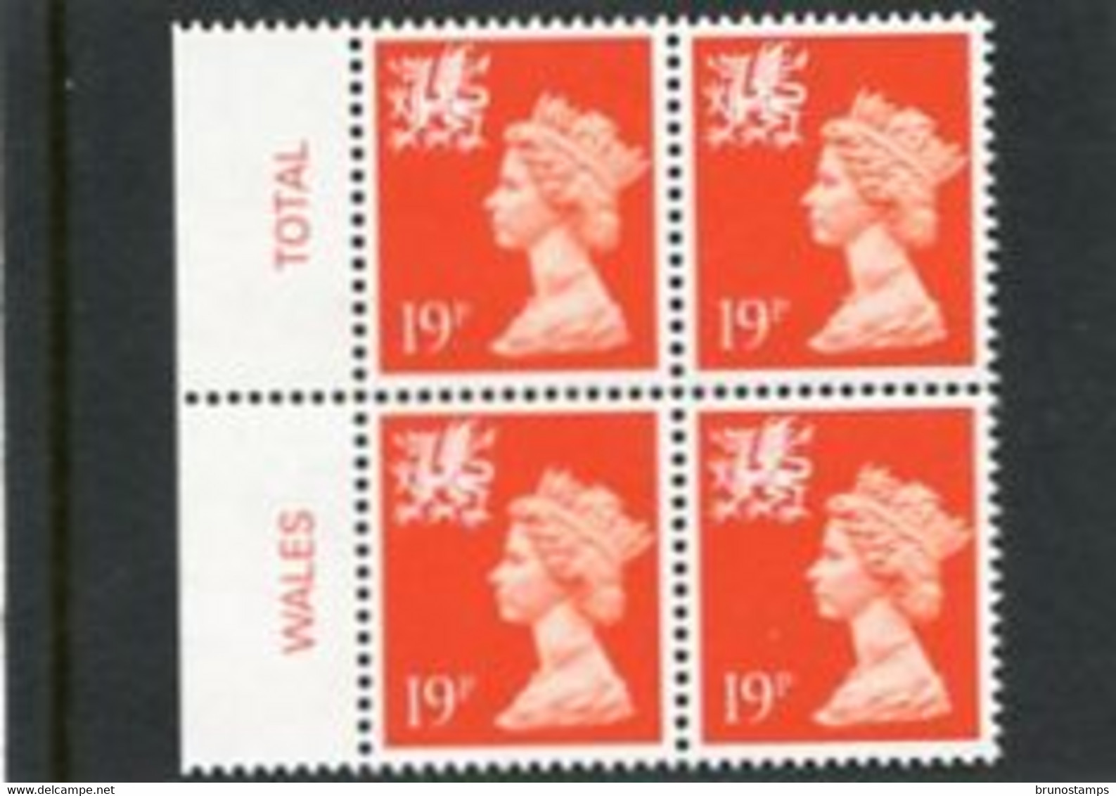 GREAT BRITAIN - 1990  WALES  22p   BLOCK OF 4  MINT NH  SG W56 - Zonder Classificatie