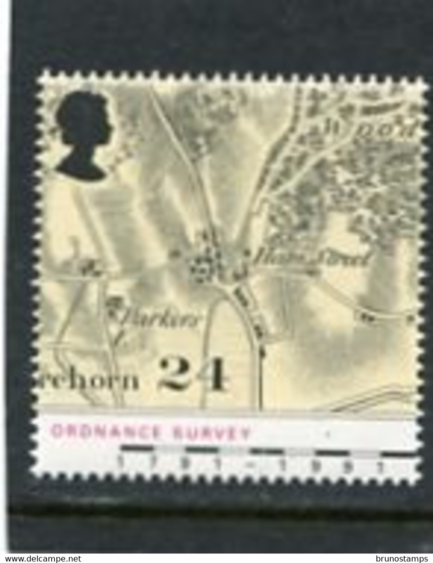 GREAT BRITAIN - 1991  24p  ORDINANCE SURVEY  MINT NH - Sin Clasificación