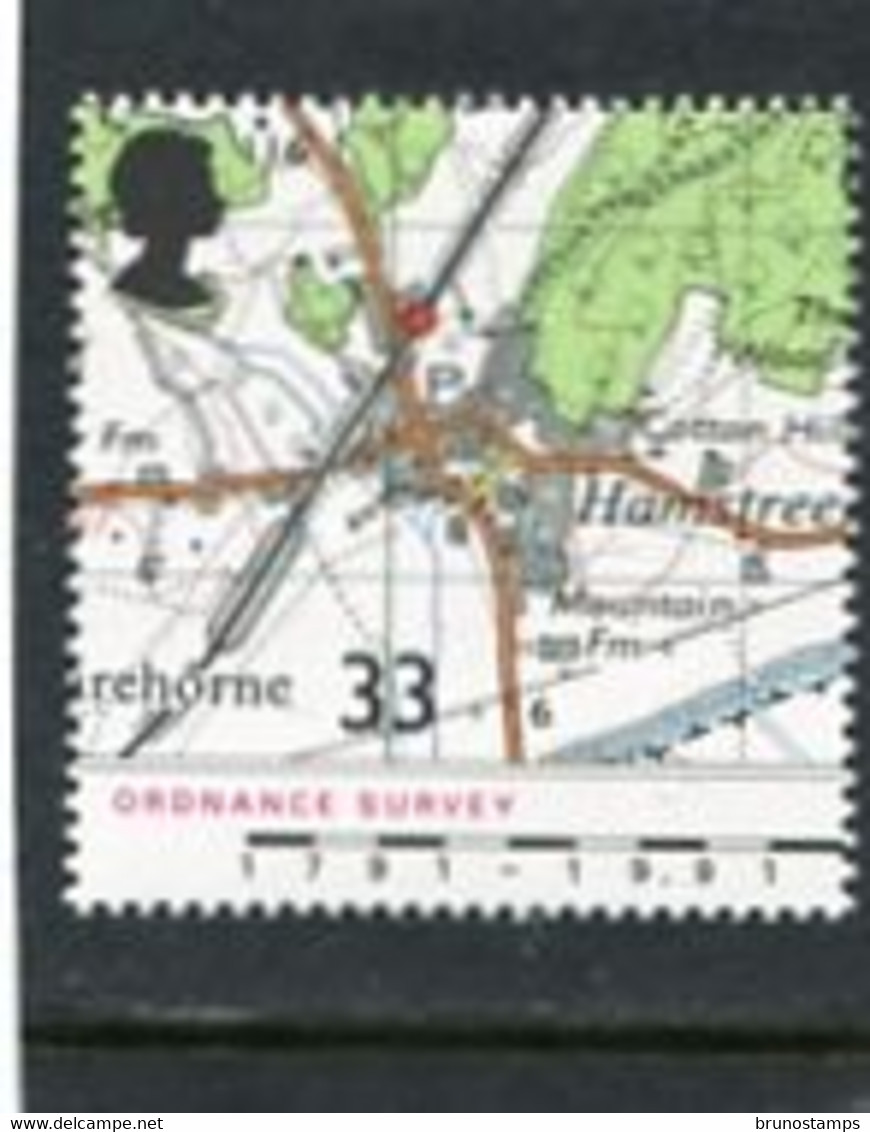 GREAT BRITAIN - 1991  33p  ORDINANCE SURVEY  MINT NH - Zonder Classificatie