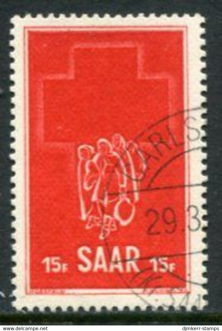 SAAR 1952 Red Cross Week 15 Fr. Used.  Michel 318 - Usados