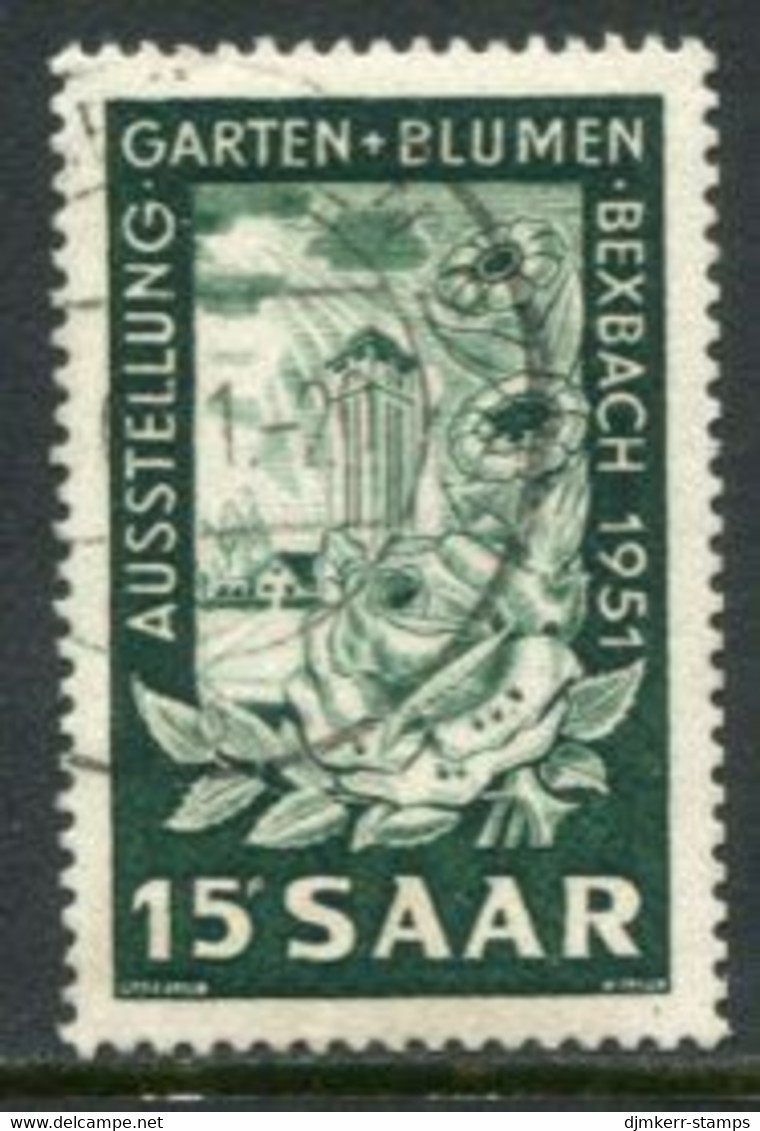 SAAR 1950  1951 Horticultural Exhibition, Used.  Michel 307 - Used Stamps