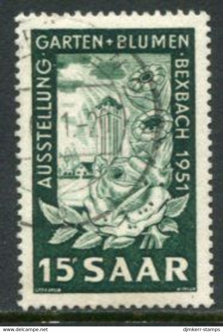 SAAR 1950  1951 Horticultural Exhibition, Used.  Michel 307 - Gebruikt