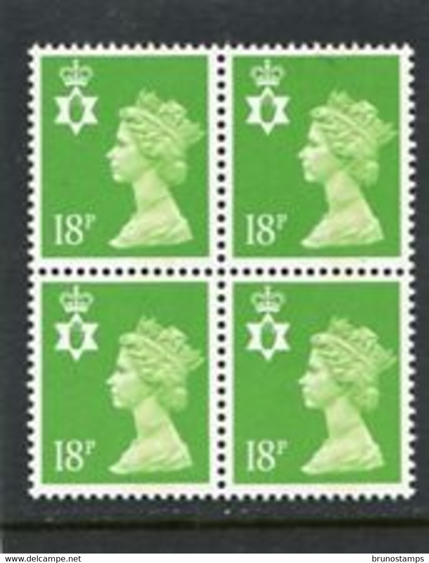 GREAT BRITAIN - 1991  NORTHERN IRELAND  18p  BLOCK OF 4  MINT NH  SG NI47 - Unclassified