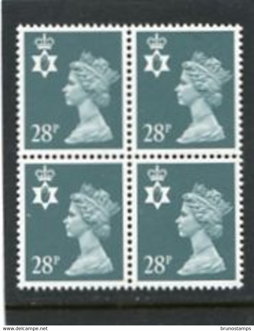 GREAT BRITAIN - 1991  NORTHERN IRELAND  28p  BLOCK OF 4  MINT NH  SG NI63 - Unclassified